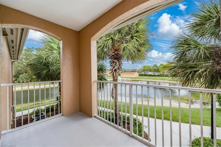 Front Entrance Balcony with a water view-- Corner End Unit Benefit