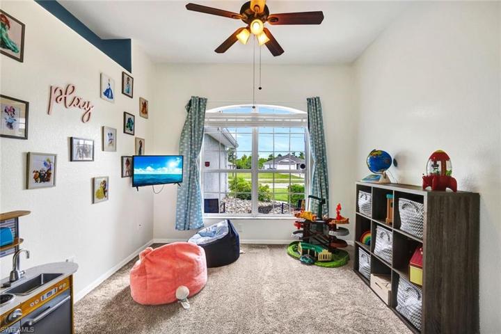 Den off living room