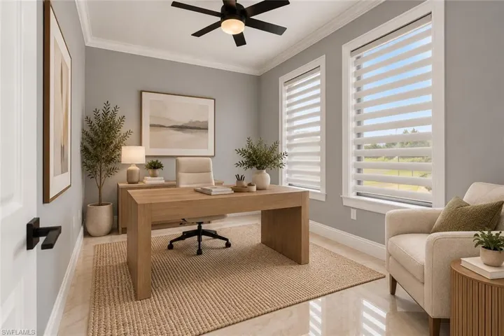 Virtually staged using AI-generated furnishings and décor. Actual property is unfurnished.