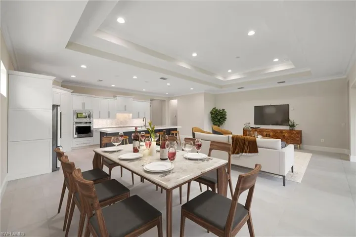 Virtually Staged Dining Area