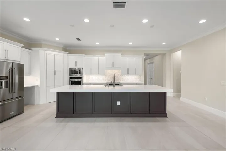 View from dining/living room into the kitchen