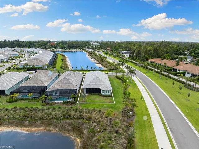 Corner lot aerial view