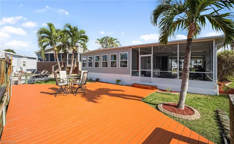 Deck with a sunroom