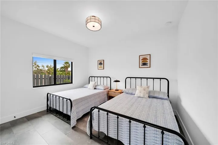 View of tiled bedroom