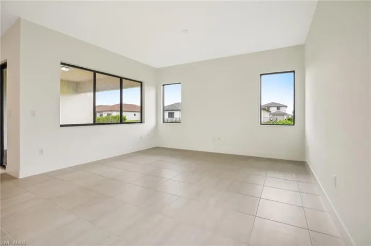 View of tiled empty room