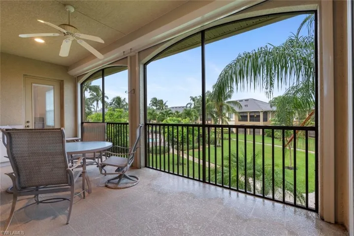 Lanai with pool view