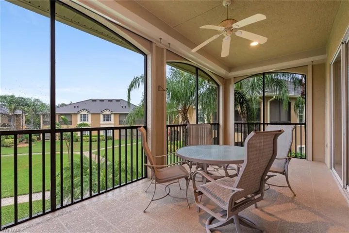 Lanai with pool view