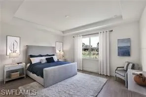 Primary bedroom suite with tray ceiling (Furniture not included)