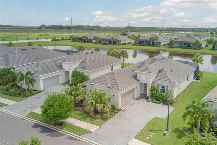 Aerial waterfront view