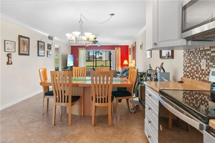 Large dining area, open concept