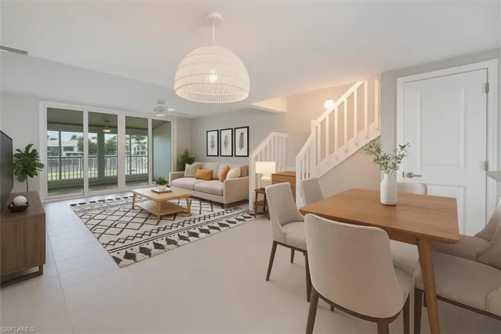 Virtually staged showing your beautiful waterfront views and bright living space