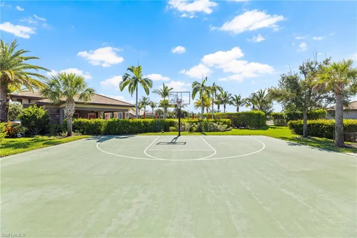 View of basketball court