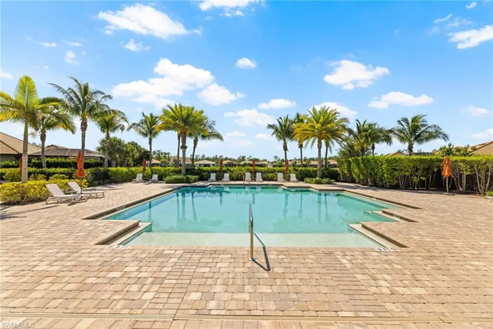 View of community swimming pool.