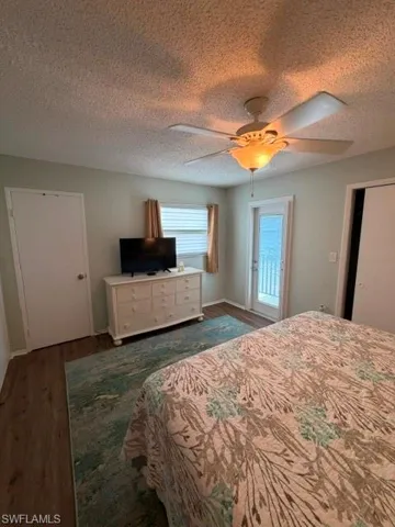 master bedroom with door to balcony