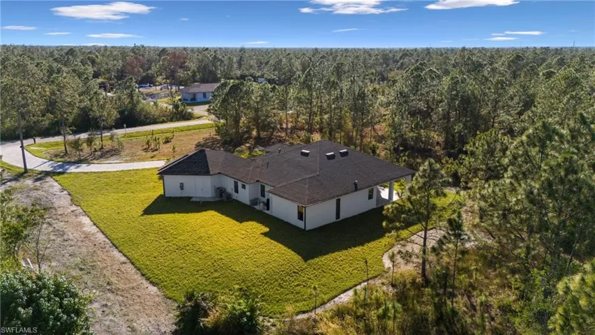 Birds eye view of property