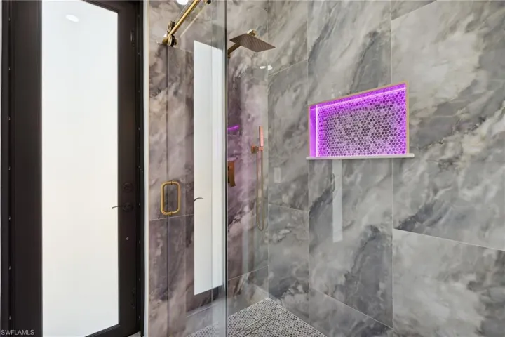 Bathroom with walk in shower