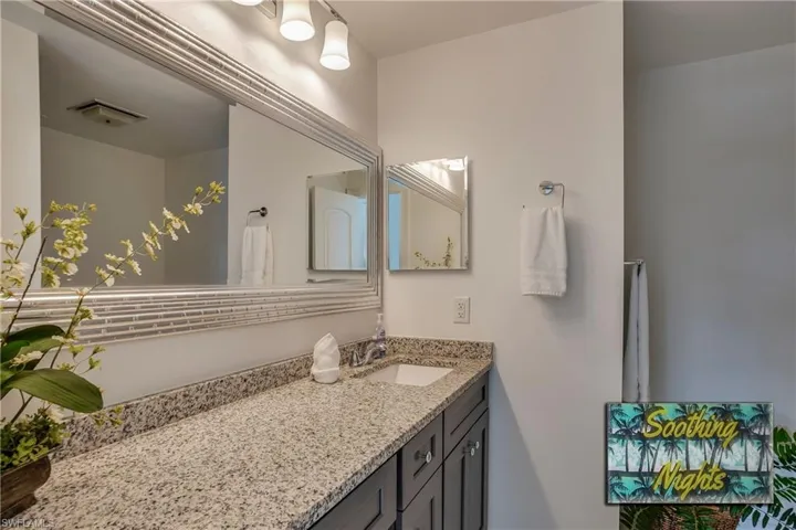 Bathroom featuring vanity