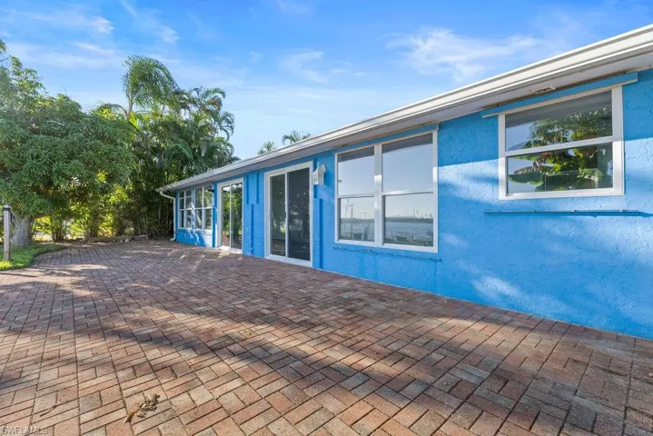 Large entertainment area outside. Plenty of room for a pool