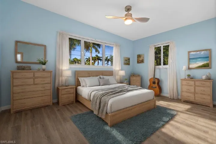 Secondary bedroom with furniture