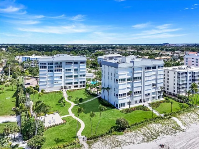 Drone / aerial view of apartment complex