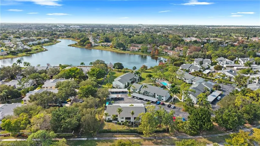 Aerial view of property's location