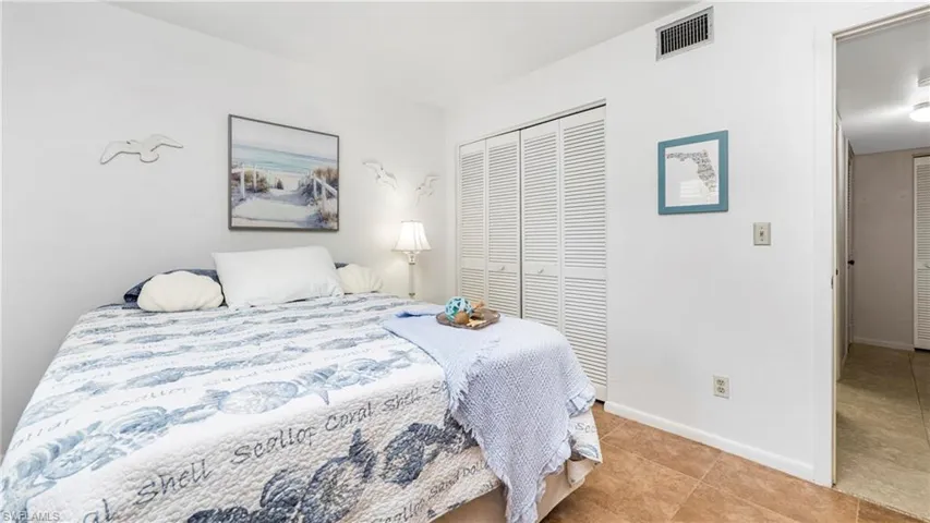 Bedroom and a closet