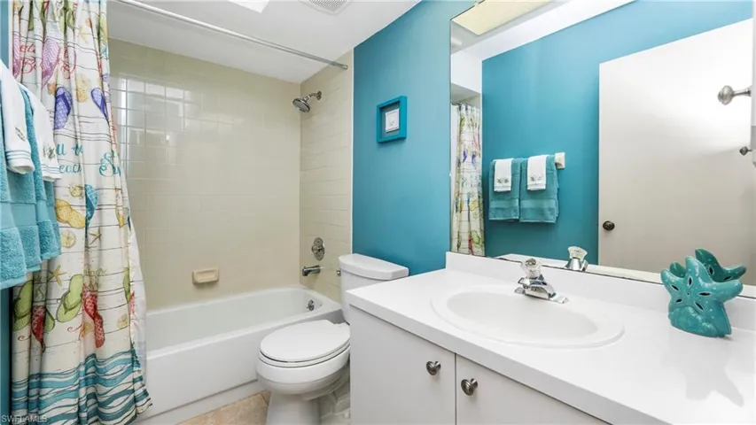 Bathroom featuring shower / tub combo