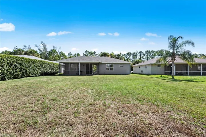 Rear of home