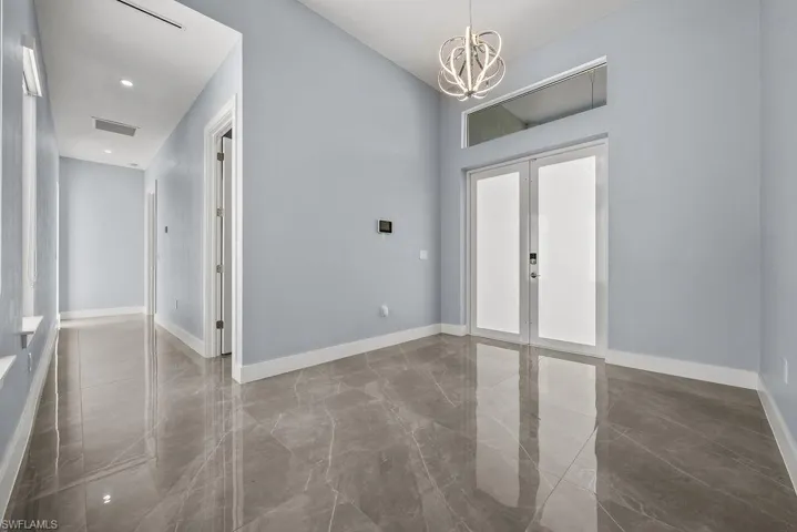 Foyer and front door