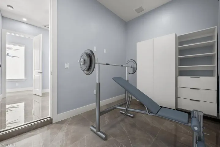 Bonus Room behind office, perfect for a work out room or hobby room Virtually Staged