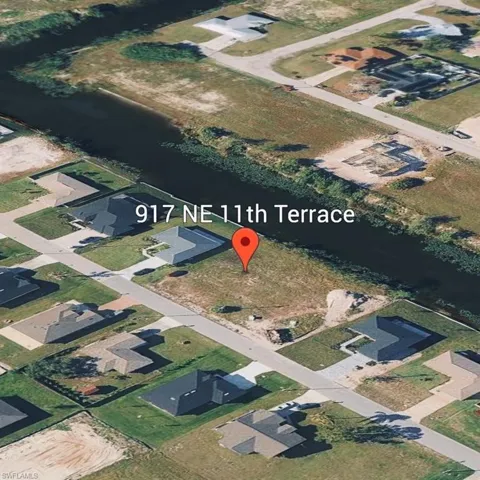 Aerial view of property's location