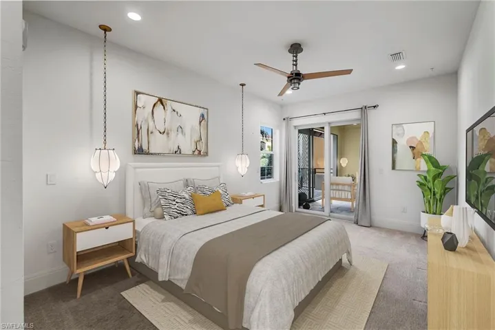 Main bedroom virtually staged