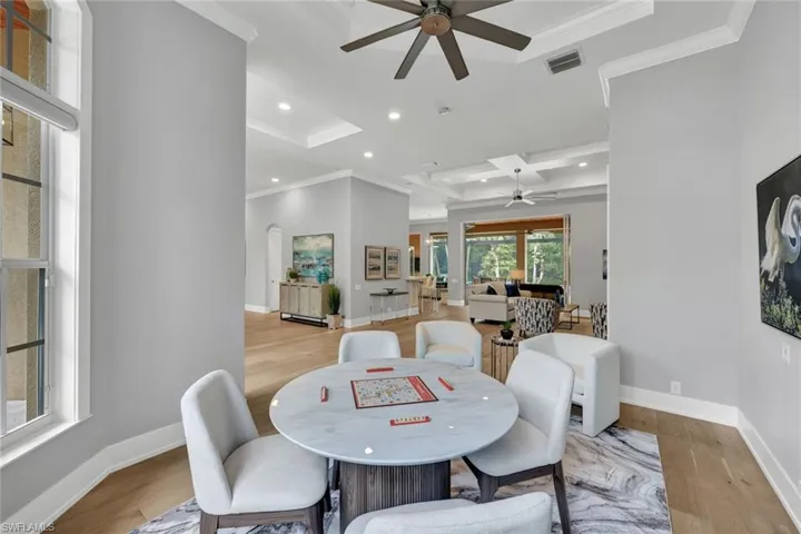 Tray & Coffered Ceilings w/ Wood Panel Detail