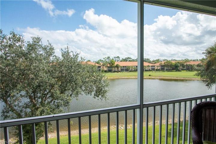 Screened Patio with a lake view