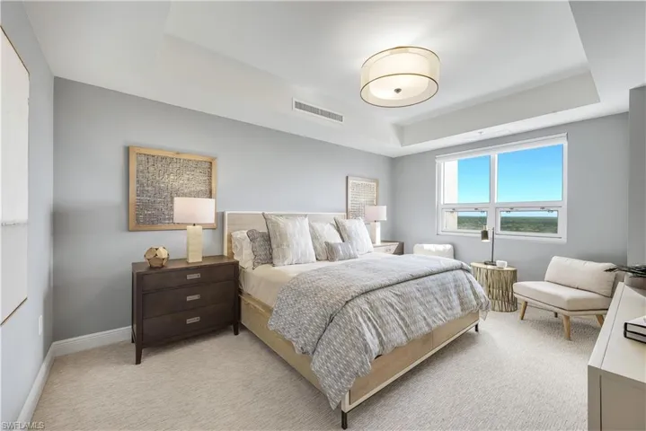 Filled with natural light, the large guest suite offers a comforting and relaxing space.