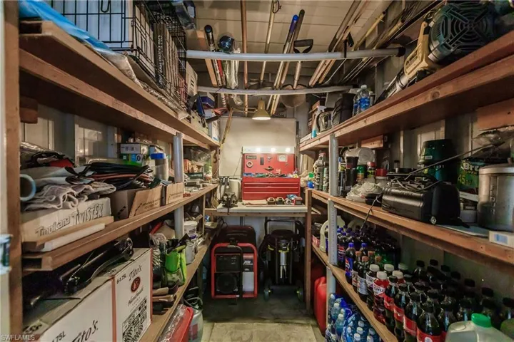 View of storage shed