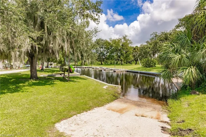 Private community boat launch