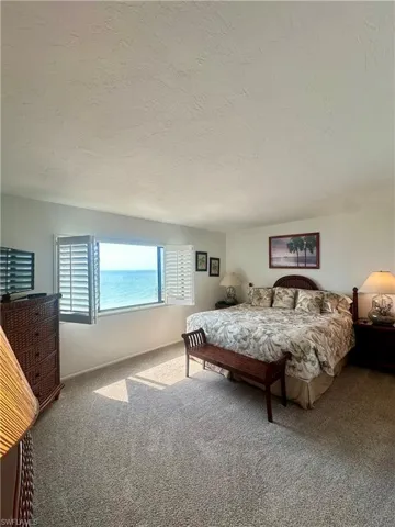 Water view with a beach view