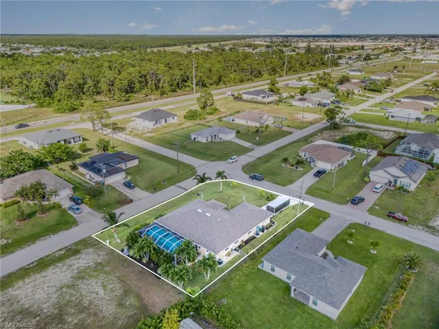 Aerial view lookingnorth east