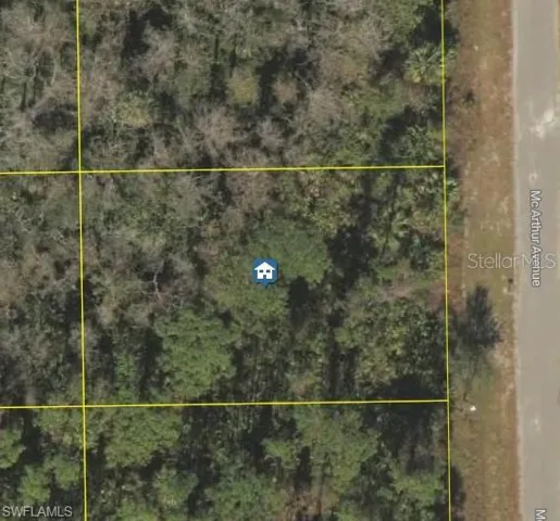 Map / location featuring property boundaries highlighted
