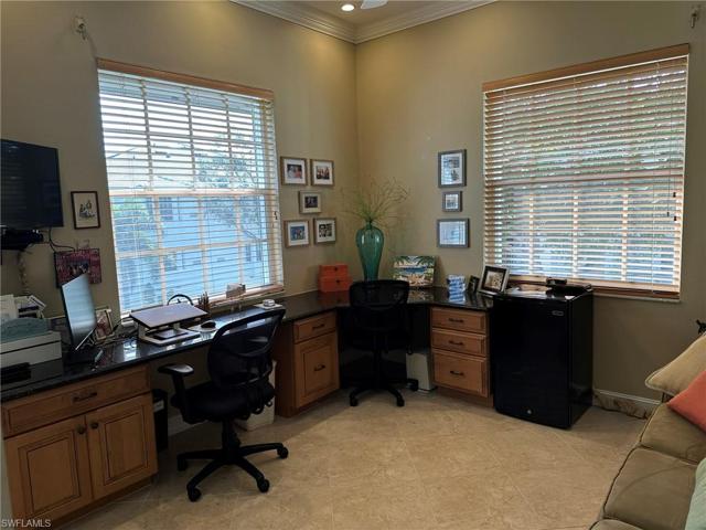 Bedroom being used as office with sleeper bed included
