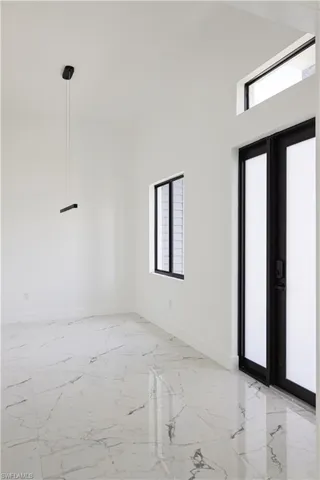View of tiled empty room