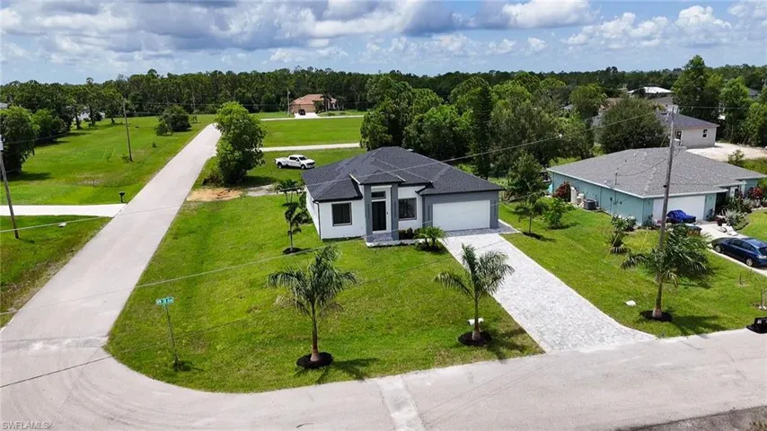Birds eye view of property