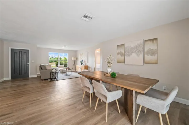 Dining room featuring hardwood / wood-style floors