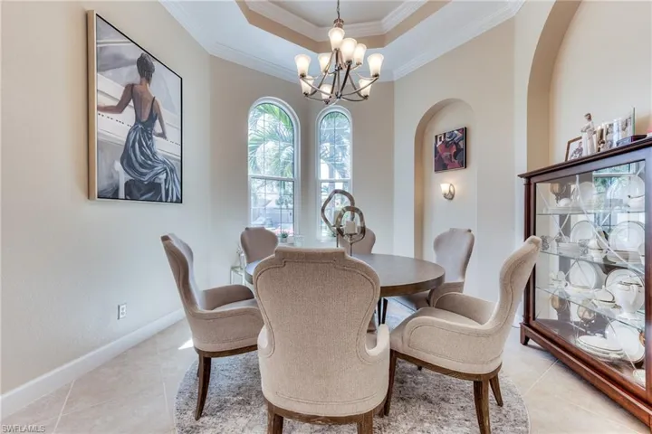 Dining room also makes a great card room