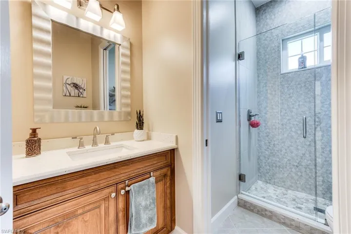 Updated guest bath between bedrooms 2 & 3