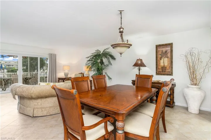View of dining room