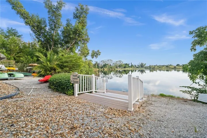 View of yard featuring a water view