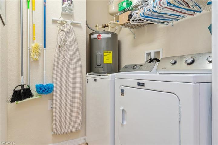 Inside laundry room