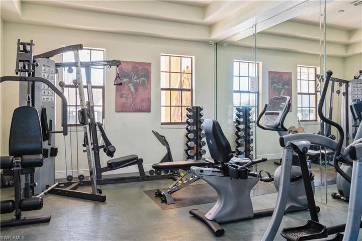 Exercise room in clubhouse